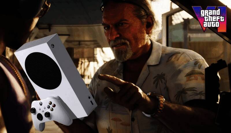 《GTA6》最新预告片中的高清城市街景与人物建模展示，光影效果逼真细腻