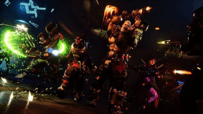 《无主之地4》游戏画面展示广阔地图与角色战斗场景