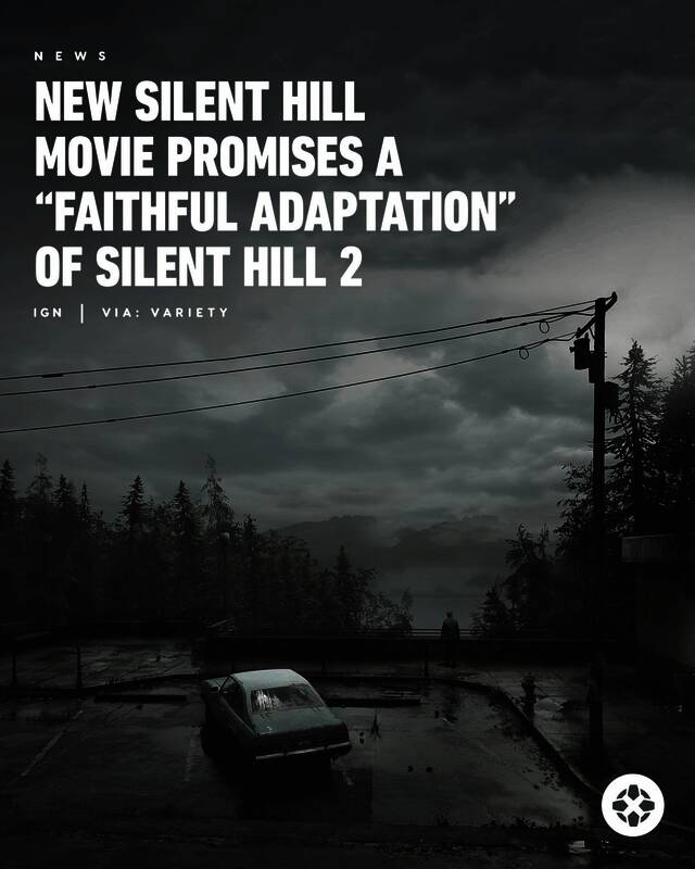 《重返寂静岭》电影角色剧照，James站在昏暗街道中央，周围弥漫浓雾