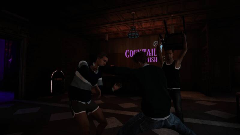 夜店内景画面，人群熙攘，DJ台灯光闪烁，气氛热烈