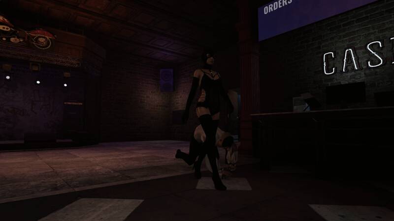 夜店外景俯瞰图，建筑结构复杂，细节丰富