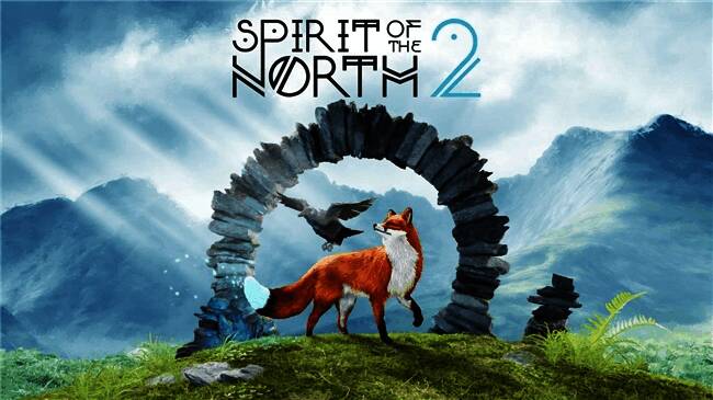 游戏宣传图展示主角狐狸与乌鸦伙伴在晨曦下眺望远方的壮丽景象