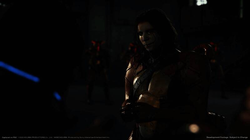 游戏中的空中送货轨高速移动场景，角色穿梭于立体轨道之间，充满科技感