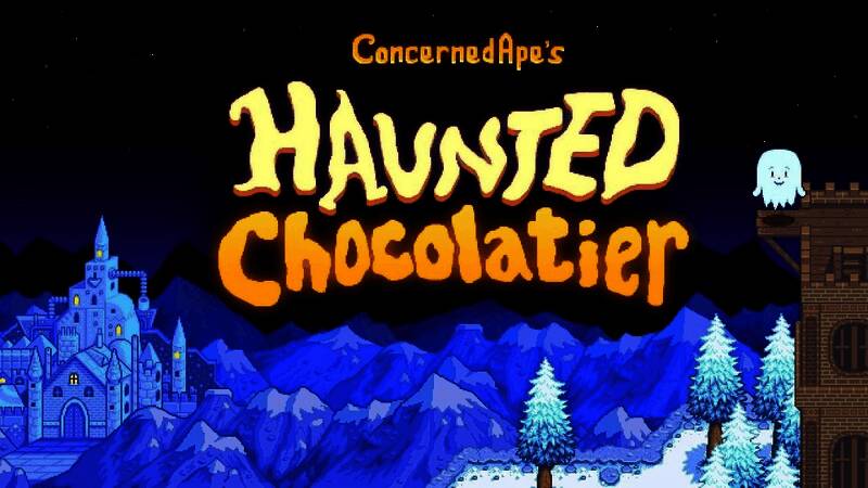 《闹鬼巧克力店》概念图展示了一家充满神秘氛围的魔法巧克力商店