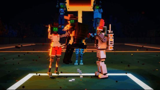 游戏中的精彩瞬间，玩家正在进行紧张刺激的比赛