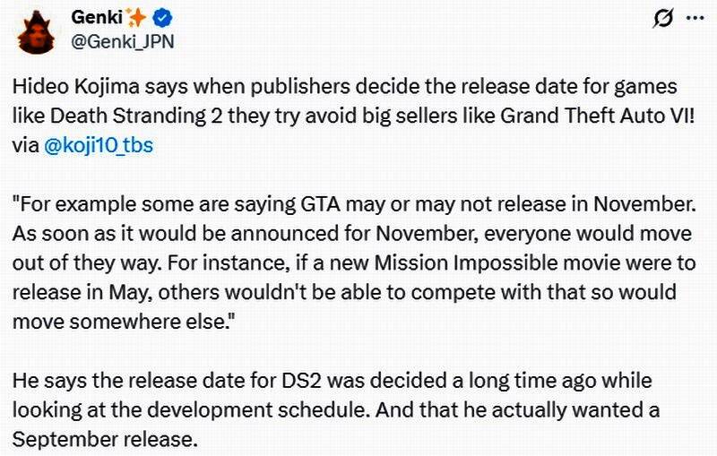 小岛秀夫正在接受采访，神情认真