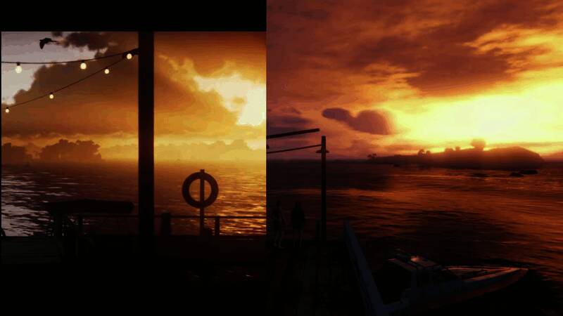 《GTA6》傍晚街头行人与车辆光影交错