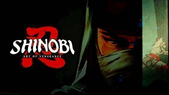 《SHINOBI 反攻的斩击》LOGO与主要角色群像图