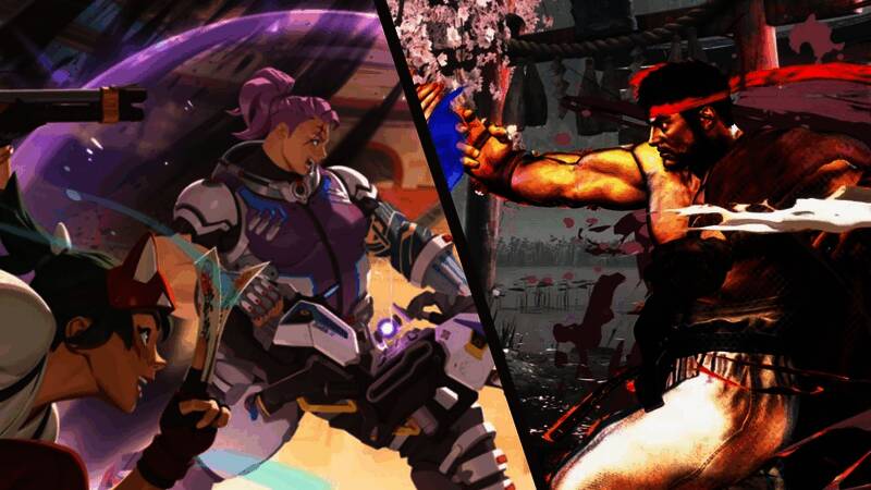 《守望先锋2》x《街头霸王6》联动宣传图，角色形象融合两大IP特色