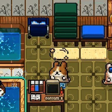 章鱼师傅制作章鱼丸子的场景，周围有小动物围观