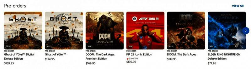多国PS商店预购数据对比图表显示豪华版销量领先