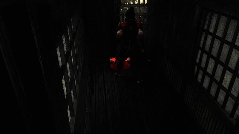 《鬼武者2：复刻版》游戏场景截图，主角手持土荒锤准备发动攻击