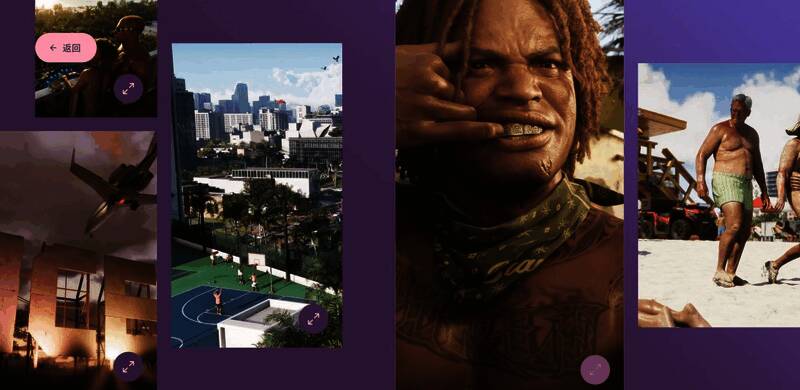 罪恶城全景鸟瞰图，城市灯火通明，风格融合现代与复古