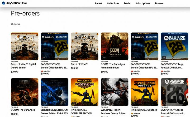 部分国家和地区预购榜单截图展示《羊蹄山之魂》位居前列