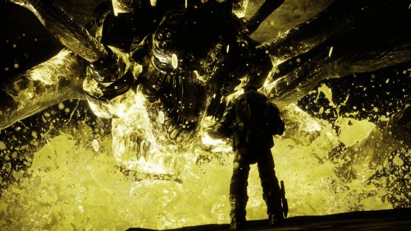 战术掩体射击机制演示，角色利用掩体进行精准反击