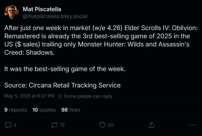 《上古卷轴4：湮灭 重制版》游戏封面及宣传图，背景为魔法火焰与古老遗迹交织的奇幻场景