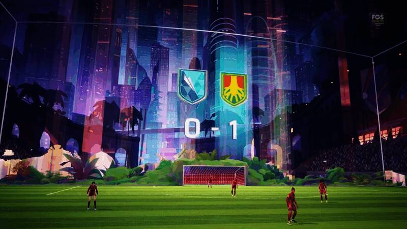 球员高速奔跑过程中进行传球配合，动作流畅自然