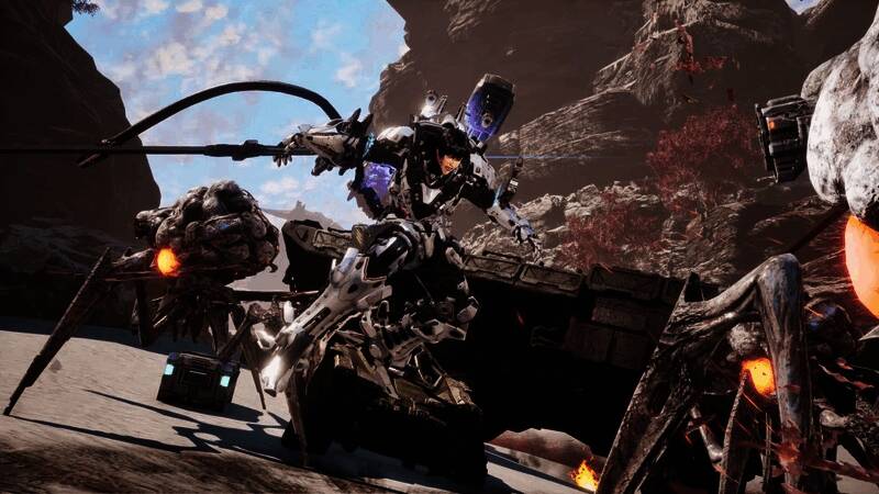 《机甲战魔：神话之裔》最新游戏画面，展示华丽机甲战斗场景