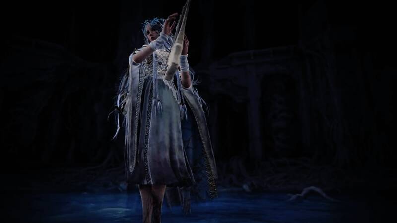 新增角色之二，穿白裙的神秘玩偶形象