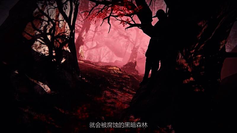 夜晚战场画面，气氛紧张且充满压迫感