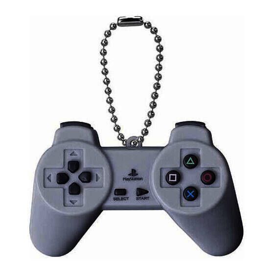 PS系列手柄吊坠扭蛋整体展示图，五款造型整齐排列