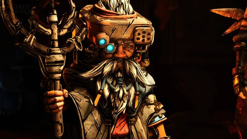 《无主之地4》凯罗斯星球全景图，四个风格迥异的区域清晰可见