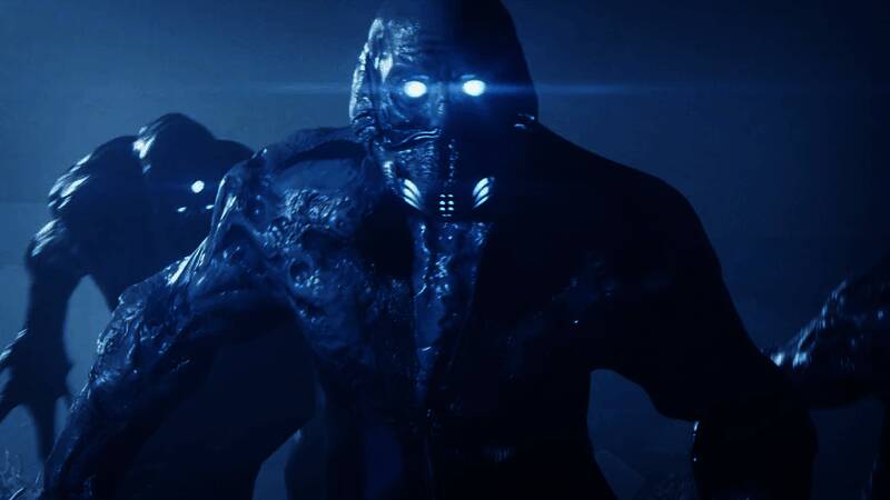 《绝地潜兵2》游戏内宣传海报，展示一场名为‘奇点派对’的庆祝活动