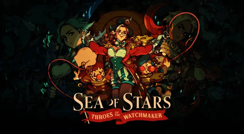 《星之海》新DLC《钟表匠的痛苦》宣传图，展示游戏中的奇幻场景与角色