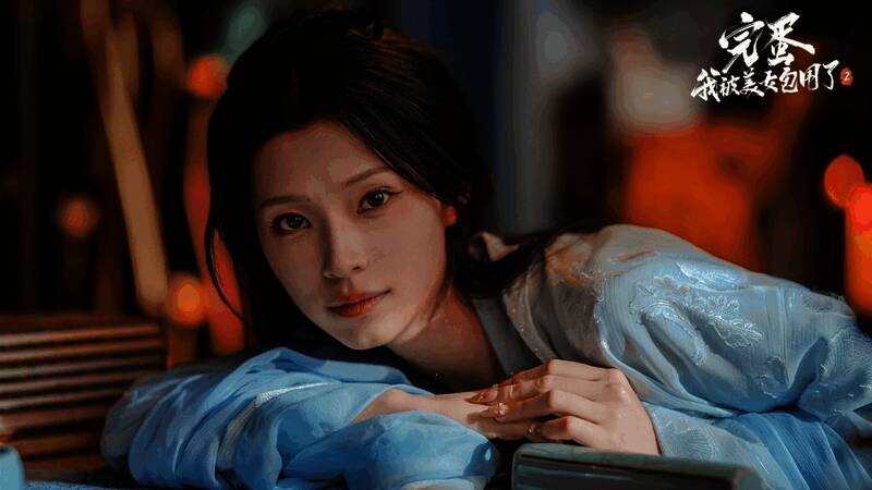 游戏内精美场景截图，展现古风建筑与细腻人物刻画