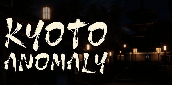 游戏封面图展示《京都异常》标题和主角在京都小巷奔跑的场景