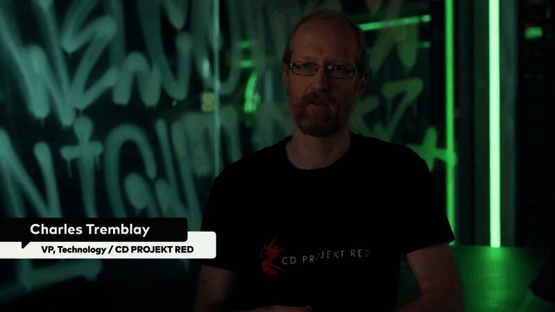 角色在街头奔跑，背景建筑细节丰富，光影渲染真实自然