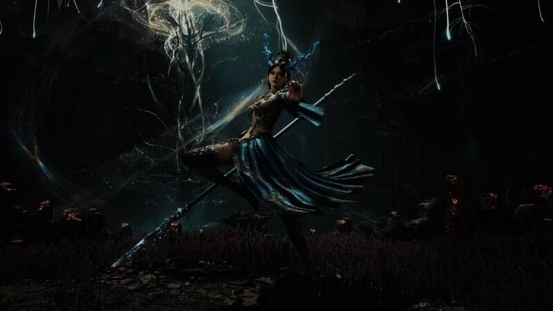 战斗场景截图，角色施展技能，特效炫目