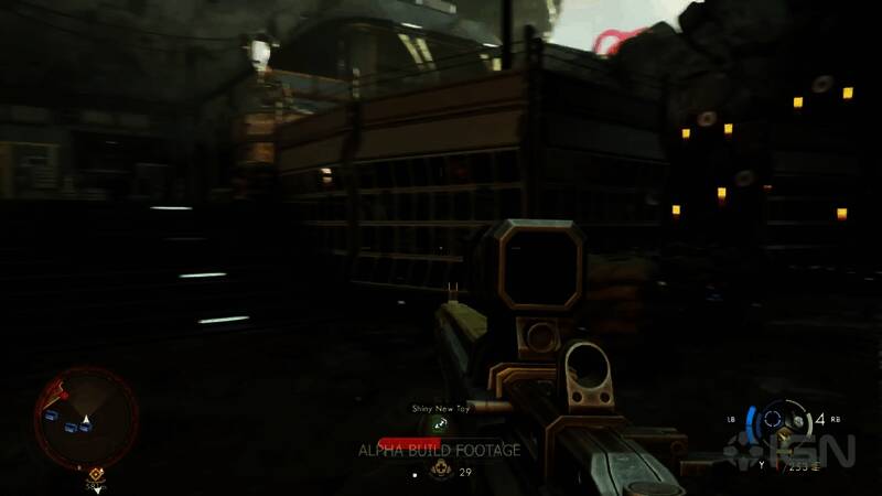 主角在开阔地带快速滑行穿越战场的动作镜头