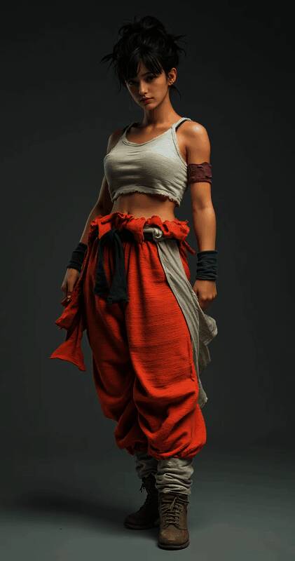 全视角展示龙珠Coser全身造型，细节丰富，极具沉浸感