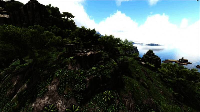 游戏内仙境地图全景展示，涵盖雪山、草原、火山等多种地貌