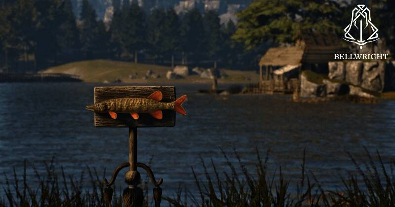 《颂钟长鸣》新增钓鱼玩法画面，展示玩家在水边垂钓的场景