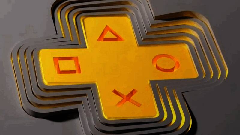 PS+会员界面示意图，展示不同档次会员享有的游戏资源列表