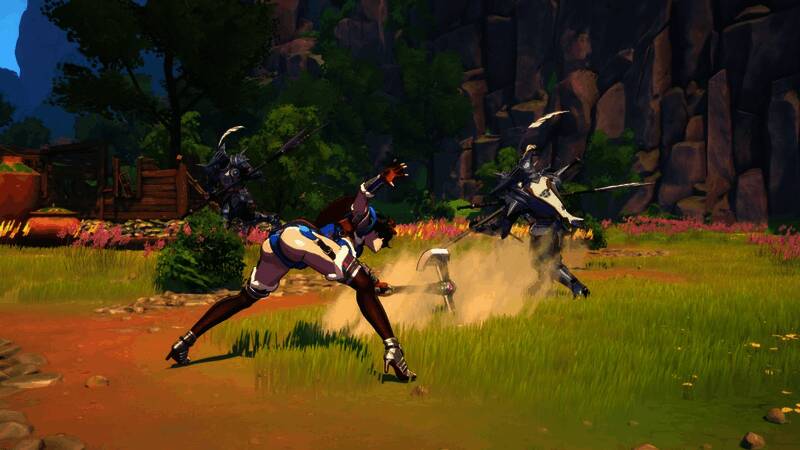 两名角色在魔法阵前对峙，气氛紧张，法术能量四溢