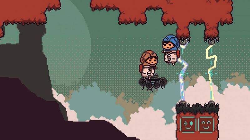 角色对话截图，两人神情各异，暗示彼此隐藏的目的