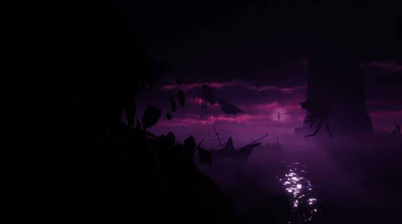 角色站在高耸的机械装置前，身后是巨大的异界传送门