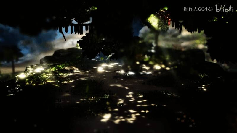 角色互动画面，气氛温馨而神秘