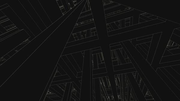 游戏内角色站在一座悬浮于空中的桥上，下方是无尽深渊，上方则是一片星辰大海