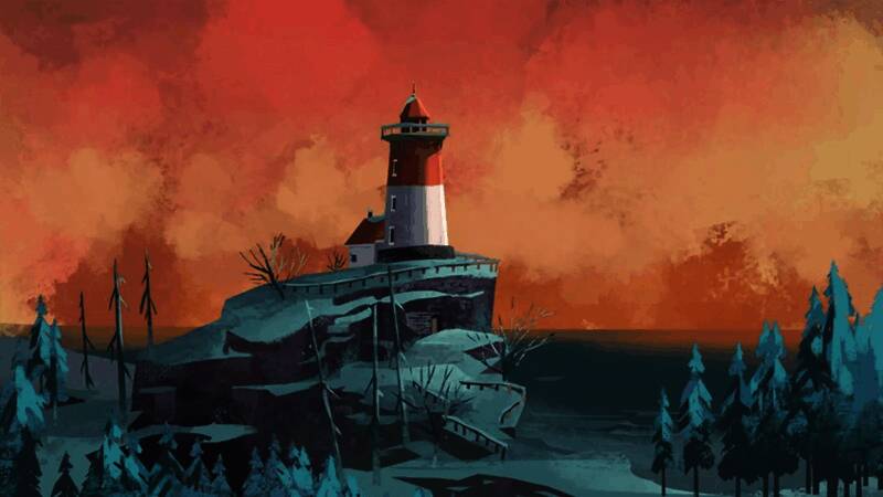 游戏画面展示极寒雪地场景，远处山脉与树木在雾气中若隐若现，整体画质细腻写实