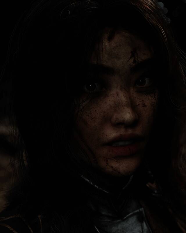 角色互动场景截图，表情自然，服装质感表现优秀