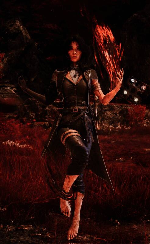 角色技能释放特效展示，动作流畅，视觉冲击力强