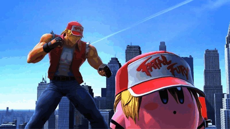 特瑞在不同版本中的战斗画面合集，展现其经典招式