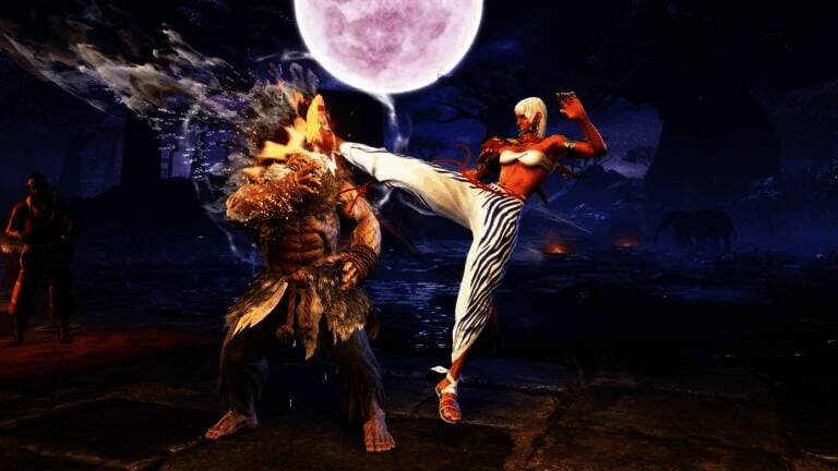 艾琳娜在阳光照射下完成一套流畅的连招组合