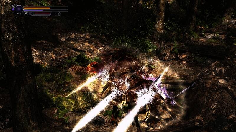 武器切换界面，三把神器依次排列供选择