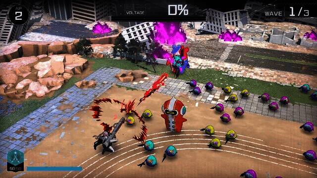 战斗界面截图，展现角色与敌人‘侵校生’对峙的紧张氛围