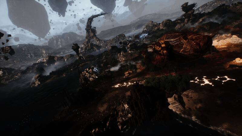 角色组队行进画面，氛围紧张，环境细节精致